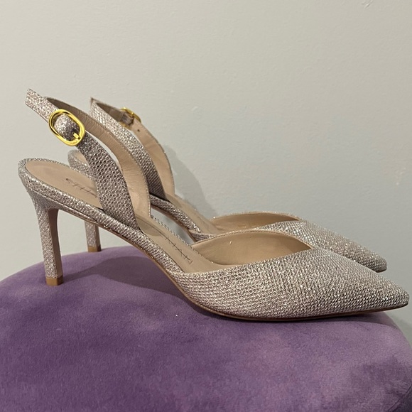 Stuart Weitzman slingback heels shoes - Picture 1 of 4